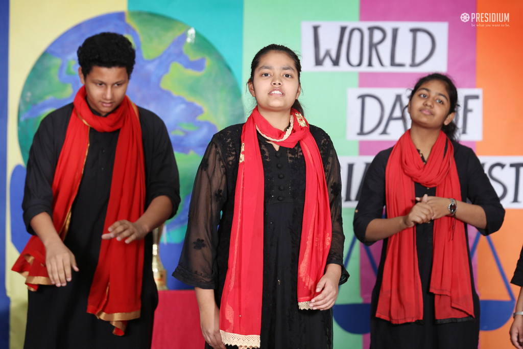 Presidium Rajnagar, PRESIDIANS ORGANISE SPECIAL ASSEMBLY ON WORLD SOCIAL JUSTICE DAY