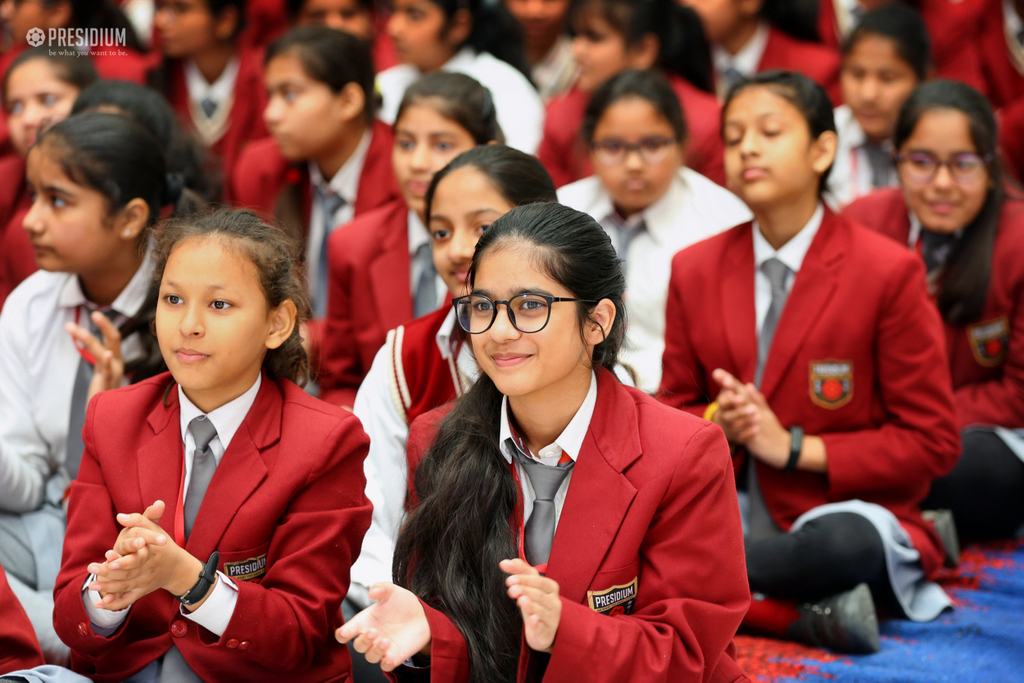 Presidium Indirapuram, STUDENTS CELEBRATE THE UNITY OF INDIA WITH MRS.SUDHA GUPTA