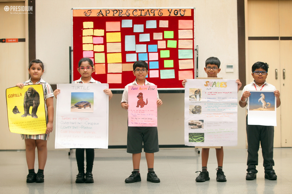 Presidium Gurgaon-57, EXPLORING THE ANIMAL KINGDOM WITH SHOW AND TELL ACTIVITY