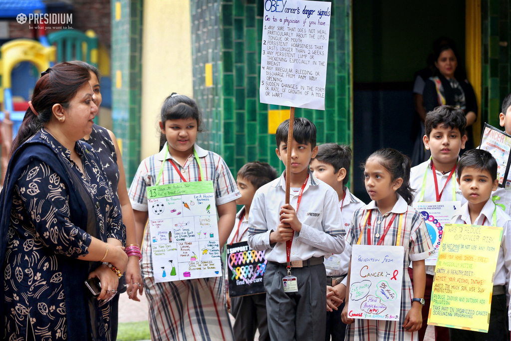 Presidium Vivek Vihar, AN INFLUENCIAL ROAD SHOW ON CANCER AWARENESS DAY