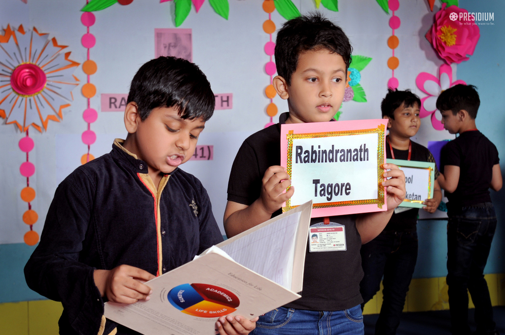 Presidium Vivek Vihar, PAYING TRIBUTE TO THE LITERARY GENIUS ON RABINDRANATH TAGORE DAY