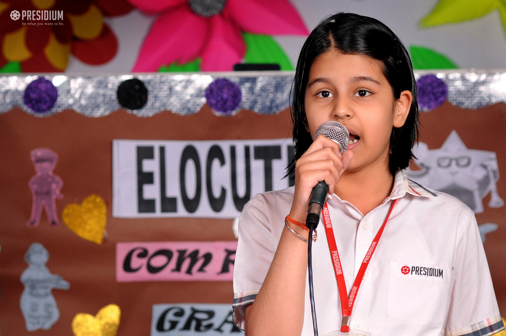 Presidium Vivek Vihar, ACE ORATORS BATTLE AT RECITATION COMPETITION