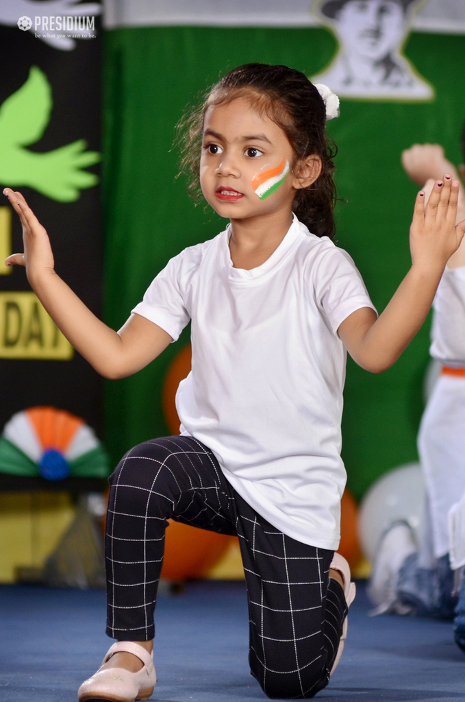 Presidium Vivek Vihar, INDEPENDENCE DAY SPREE FILLS THE AURA AT SCHOOL WITH PATRIOTISM